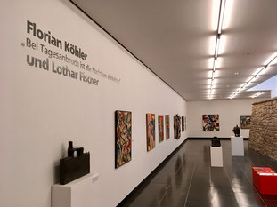 Werke von Lothar Fischer und Florian Köhler sind derzeit in einer Gemeinschaftsausstellung in der Kunsthalle Schweinfurt zu sehen.