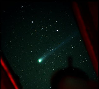 Komet Hyakutake, Foto: Michael Endig, Sternwarte Neumarkt