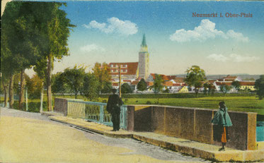 Historische Ansicht der Kanalbrücke an der Nürnberger Straße (Sammlung Karl Inderst)