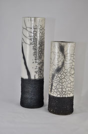 Vasen in Raku-Technik von Thomas Messingschlager