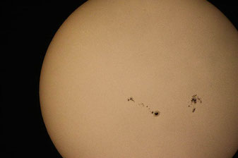  Sonnenflecken auf der Sonnenoberfläche Foto: Harald Liederer