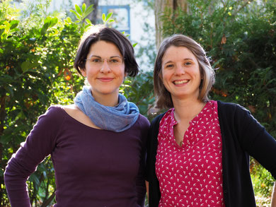 Referenten Cornelia Poltnigg  und Adina Krause (v. l.)