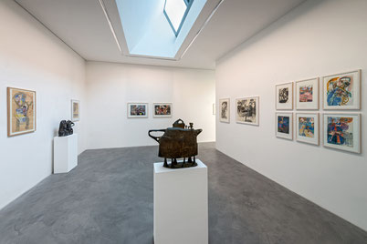 Überwiegend Arbeiten von Lothar Fischer auf Papier werden dieses Jahr im Obergeschoss des Museums präsentiert. Foto: Andreas Pauly